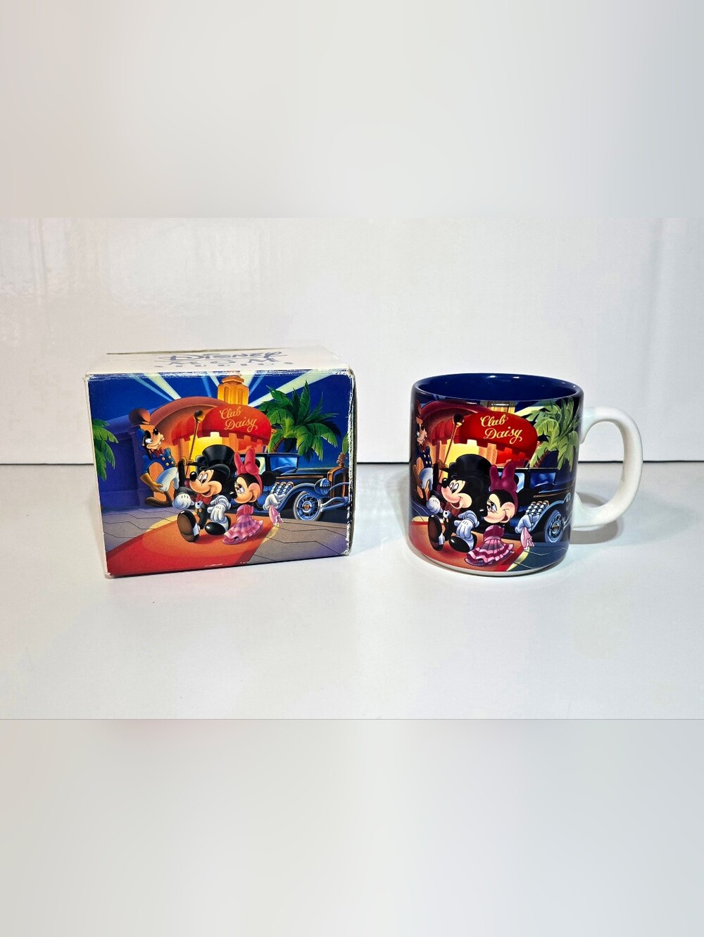Disney MGM Studios 'Club Daisy' Mug Vintage 1987 Mickey & Minnie Mouse Ceramic